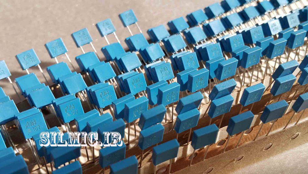 خازن 100 نانو فاراد 63 ولت MKT ساخت ECPCOS اسپانیا