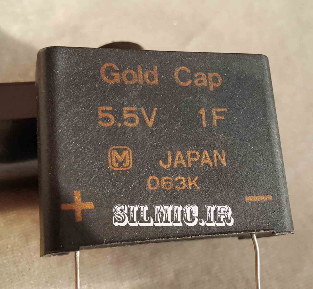 خازن 1 فاراد 5.5 ولت پاناسونیک ژاپن سری GOLD CAP