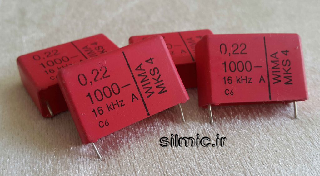 خازن 220 نانو فاراد 1000 ولت WIMA آلمان سری MKS4