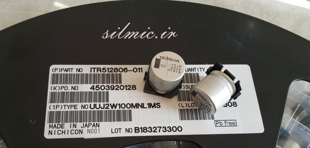 خازن 10 میکرو فاراد 450 ولت SMD