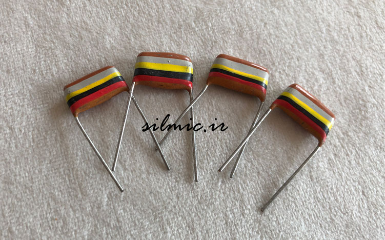 خازن 180 نانو فاراد 250 ولت mullard