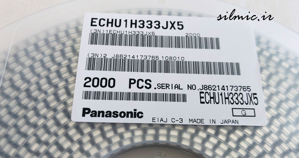 خازن 33 نانو فاراد 50 ولت Panasonic
