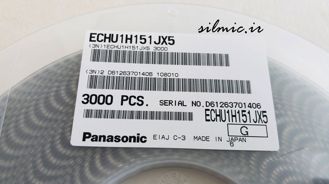 خازن 150 پیکو فاراد 50 ولت Panasonic
