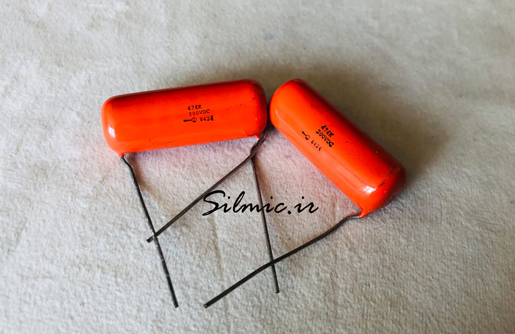 خازن افسانه ای 470 نانو فاراد 200 ولت SPRAGUE آمریکا سری orange drop