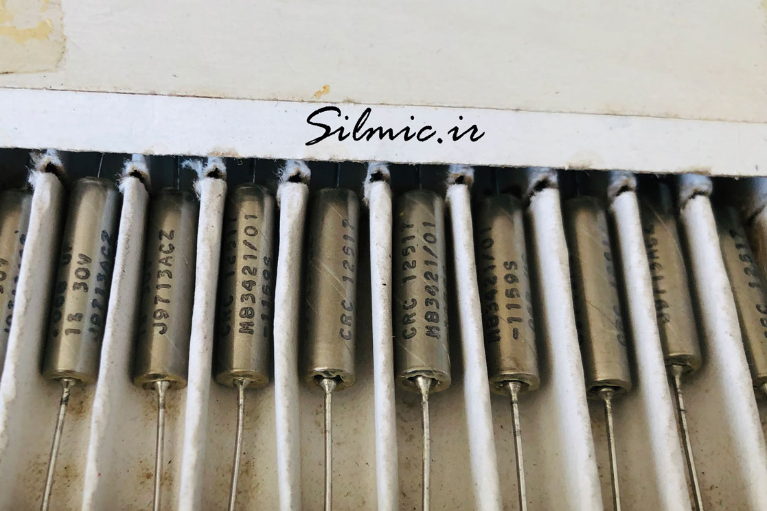 COMPONENT RESEARCH m83421/01 خازن پلی کربنات نظامی ۶۸ نانو فاراد ۳۰ ولت 1% ساخت COMPONENT RESEARCH